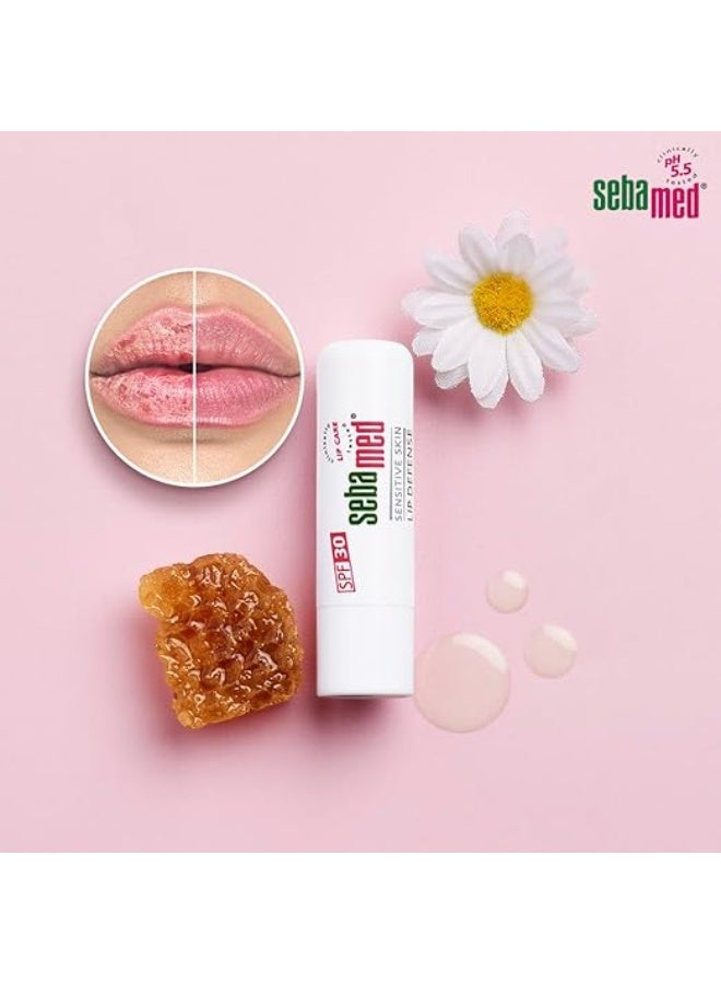 SebaMed Lip Defense Lip Balm With Spf 30 + Vit E | Regenerates Dry, Chapped Lips | Intensive Care With Vit E, Jojoba Oil & Chamomile |Clinically Tested | For Men & Women, 4.8 Gm, White - Image 3